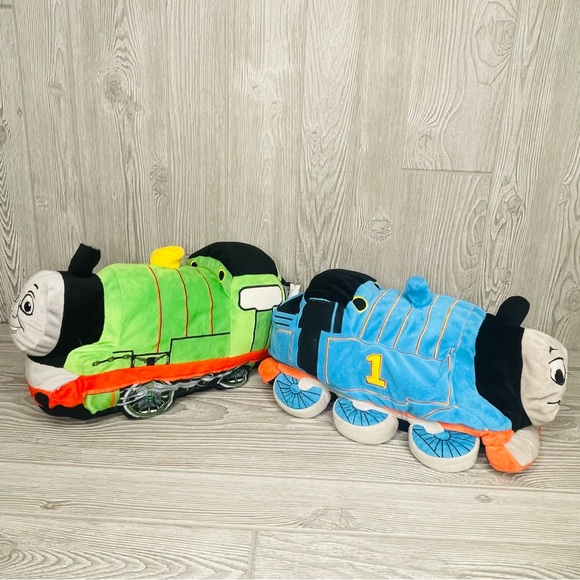 Thomas and friends Thomas the train and Percy train plush pillow toys 2014/2013 - Picture 2 of 12